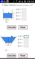 civil water flow calculator