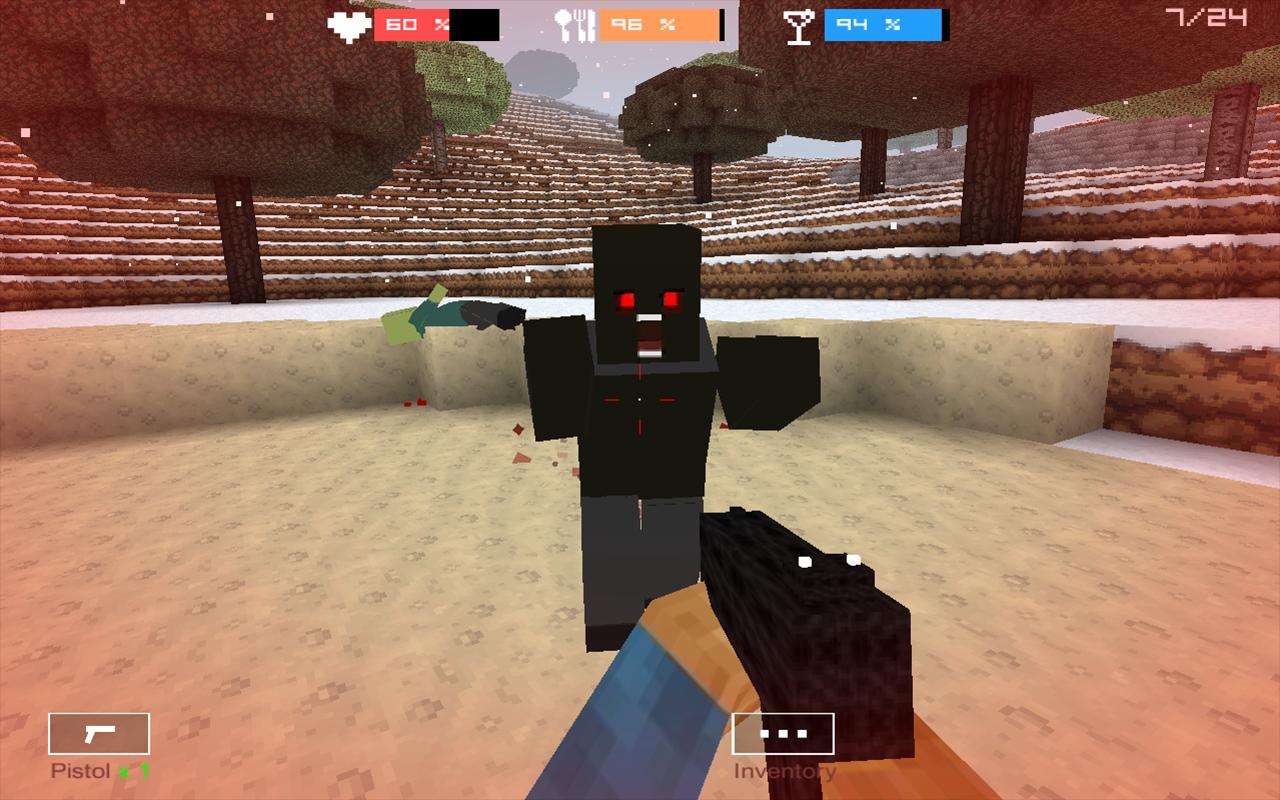 Cube Gun 3D : Winter Craft