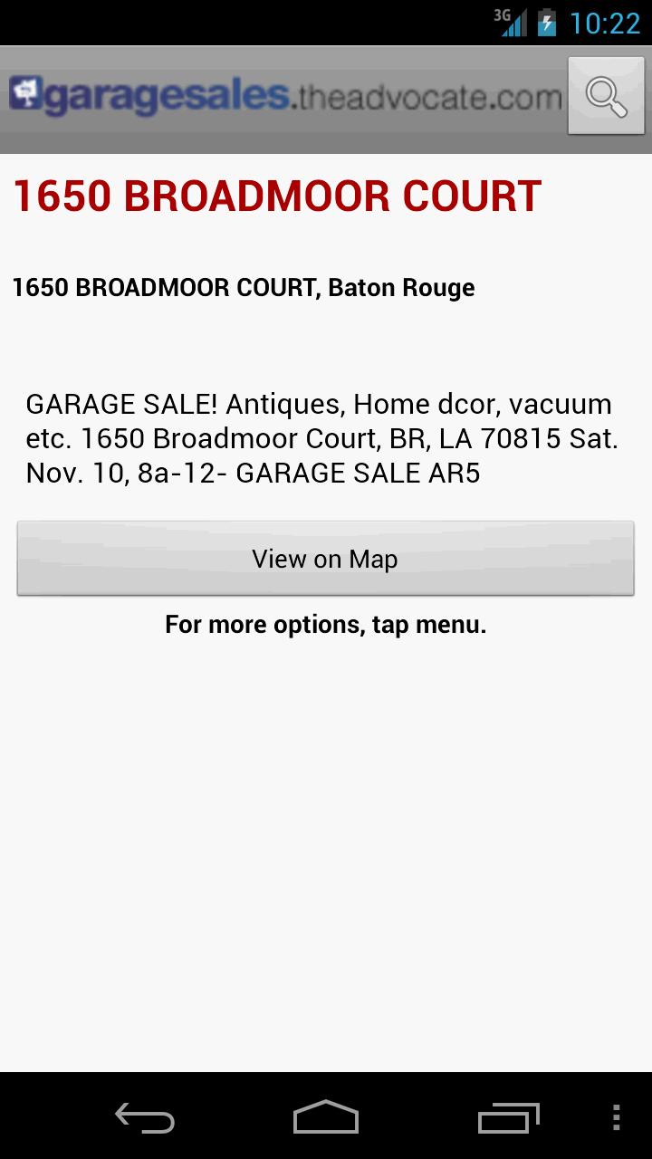 Advocate Garage Sales