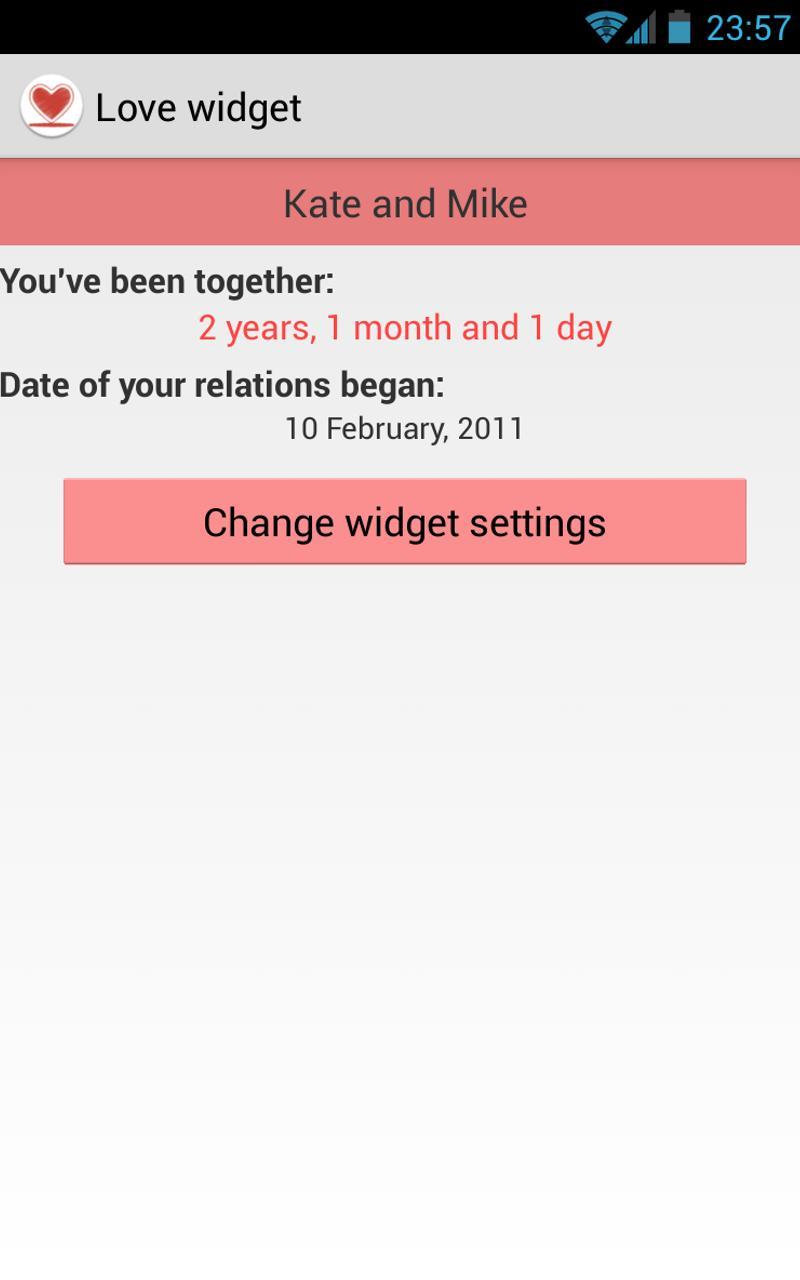 Love widget