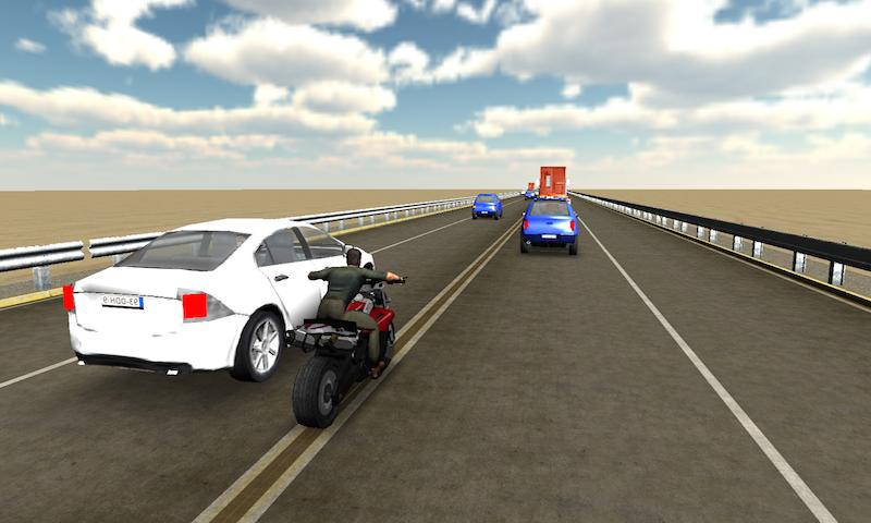 Highway Traffic Moto Racer 3D