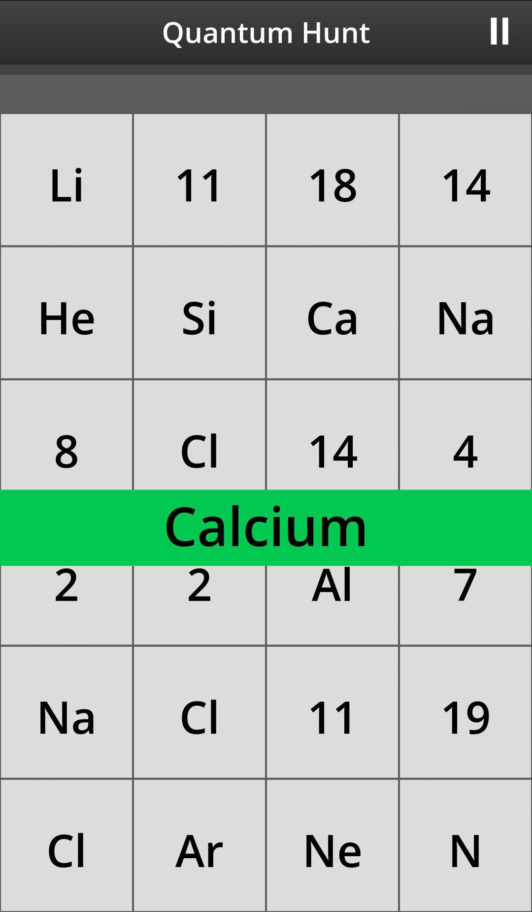 Elementals Periodic Table Game