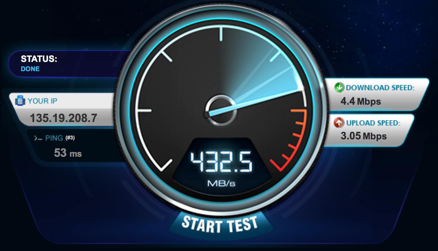 Internet Test Speed Meter