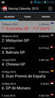 Racing Calendar 2015