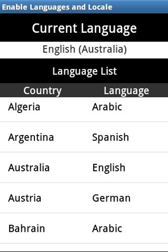 Enable Languages and Locale