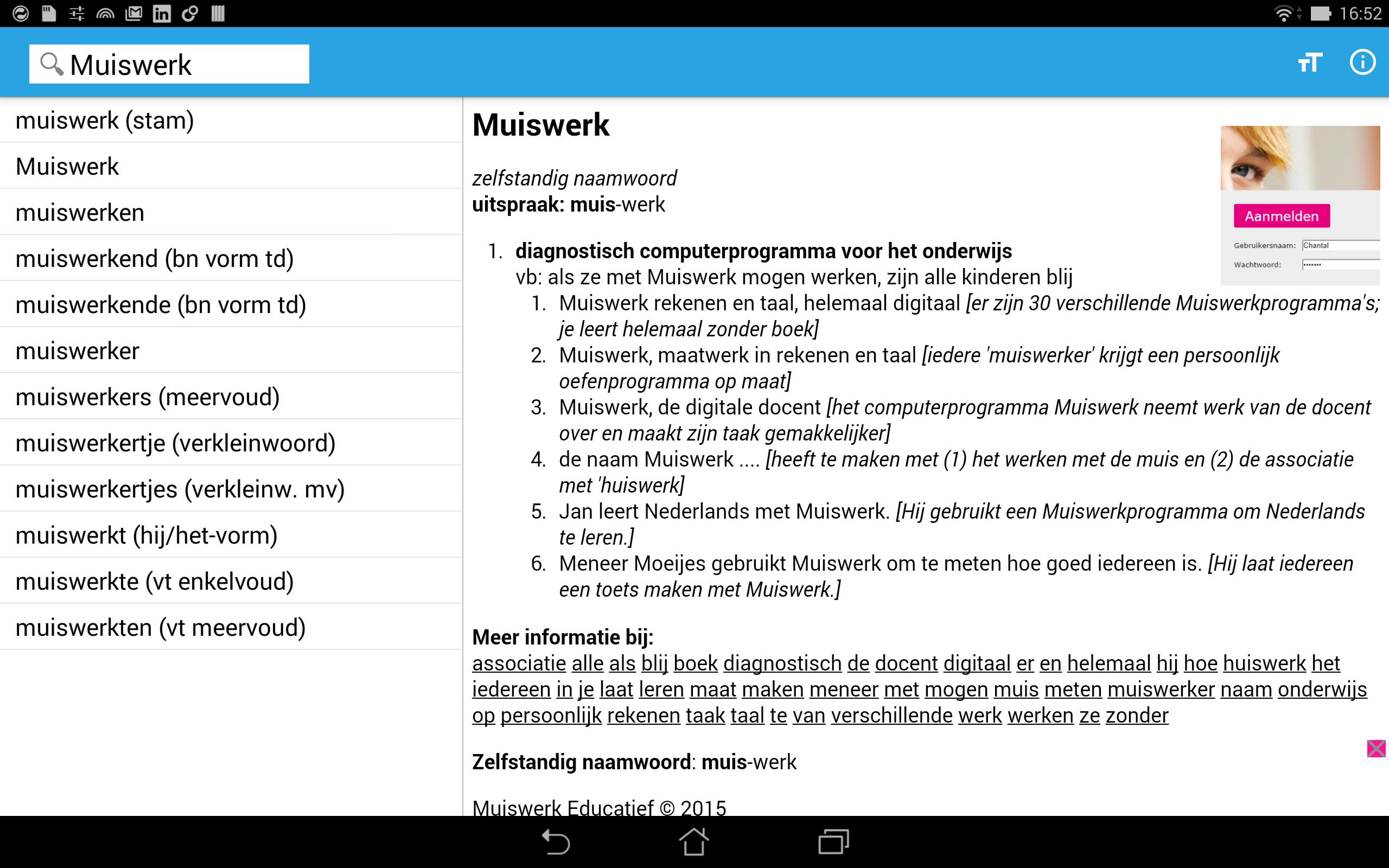 Muiswerk Dutch Dictionary