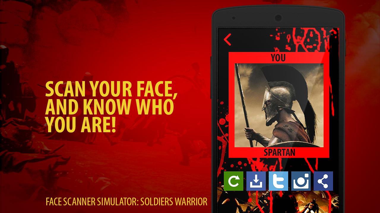 Face Scanner: Soldier Warrior