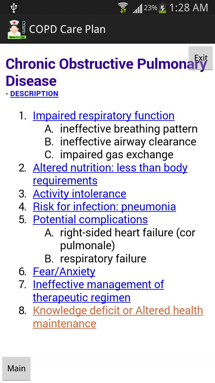 Nurse Care Plan COPD