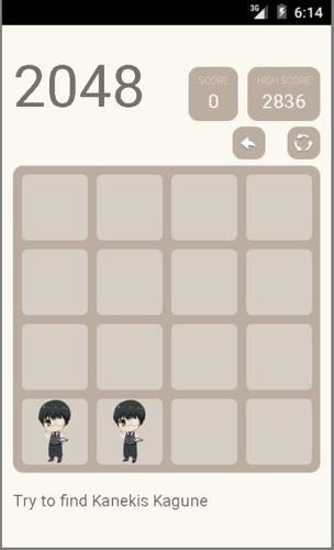 Tokyo Ghoul 2048 Puzzle