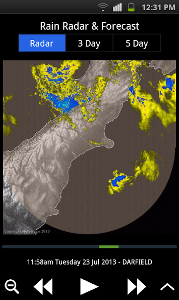 MetService Rural Weather App