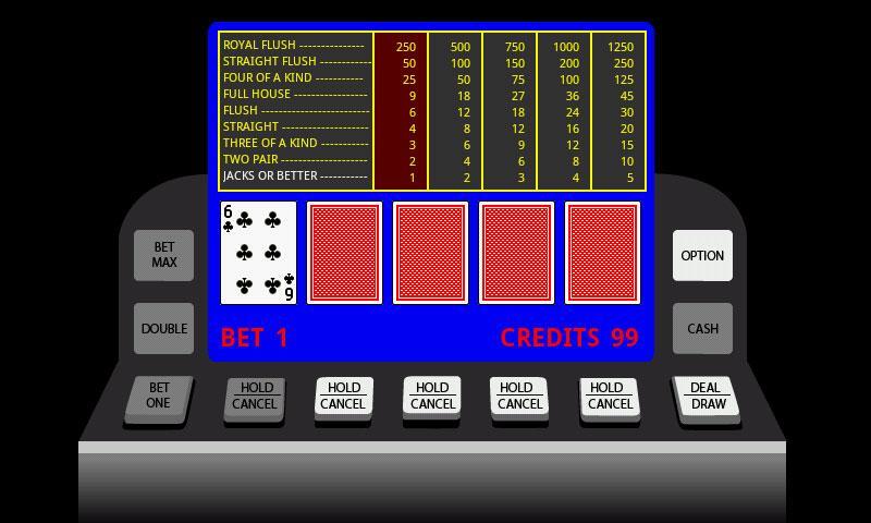 Poker Video Machine