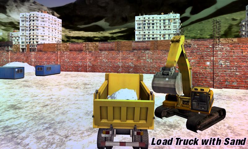 Excavator Snow Blower Truck 3D