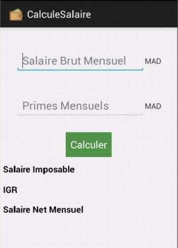 Calcul Salaire Brut/Net Maroc