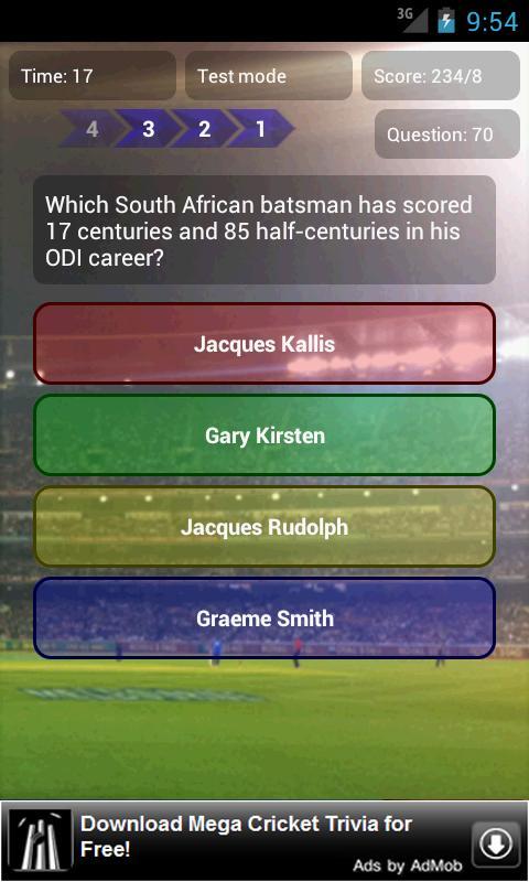 Mega Cricket Trivia