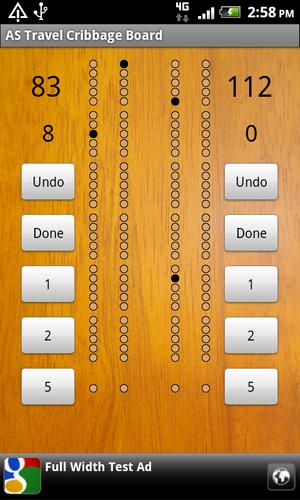 Travel Cribbage Board AS