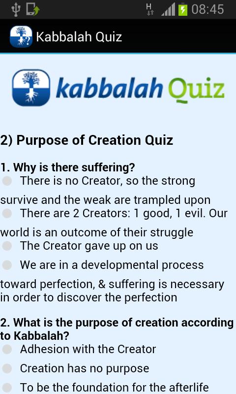 Kabbalah Quiz