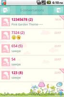 Easy SMS Pink Garden Theme