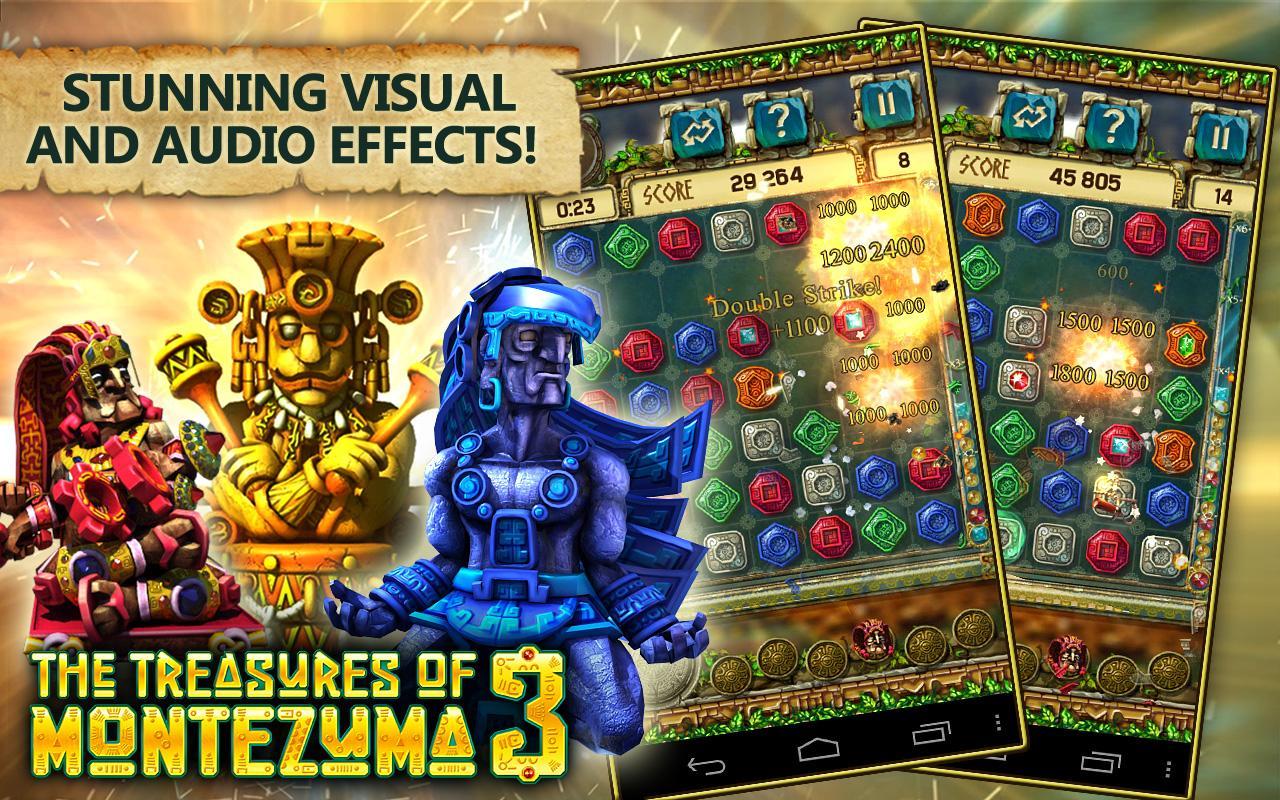 Treasures of Montezuma 3 Free. True Match-3 Game.