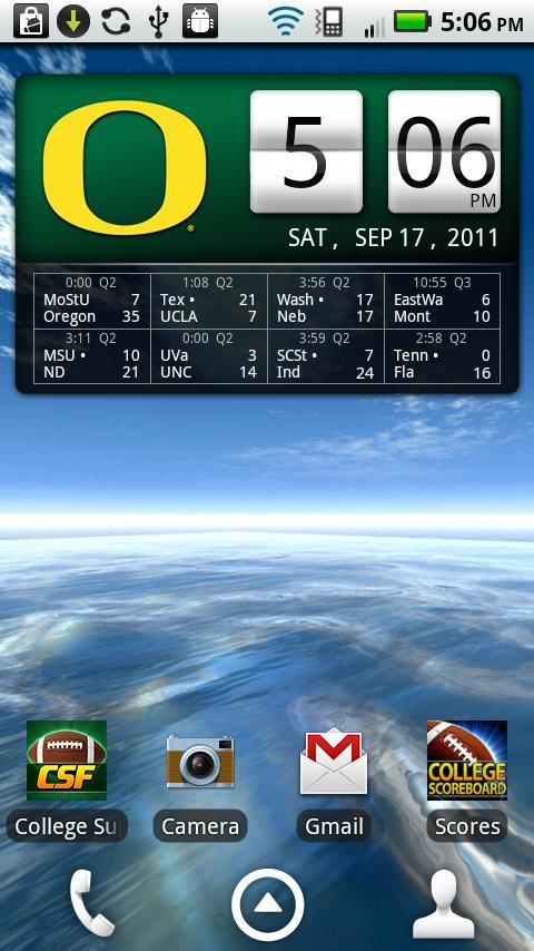 Oregon Ducks Live Clock