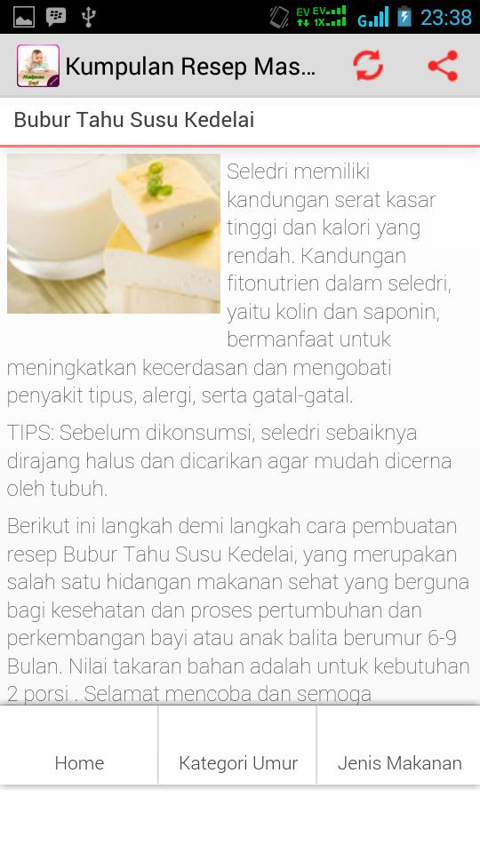 Kumpulan Resep Makanan Bayi