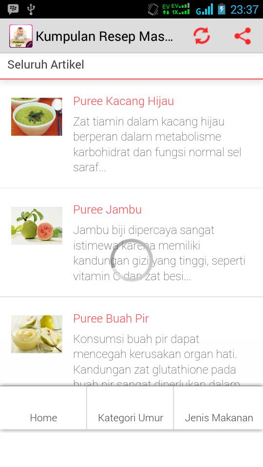 Kumpulan Resep Makanan Bayi