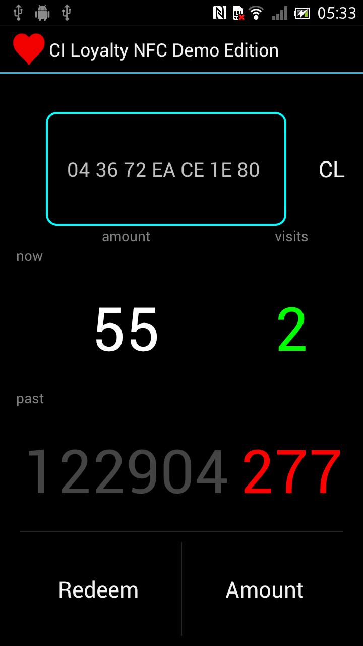 CI Loyalty NFC Demo Edition