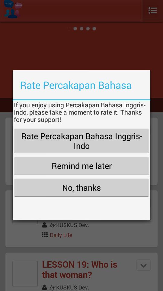 Percakapan Bahasa Inggris-Indo