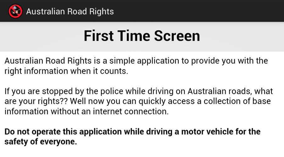 Australian Road Rights