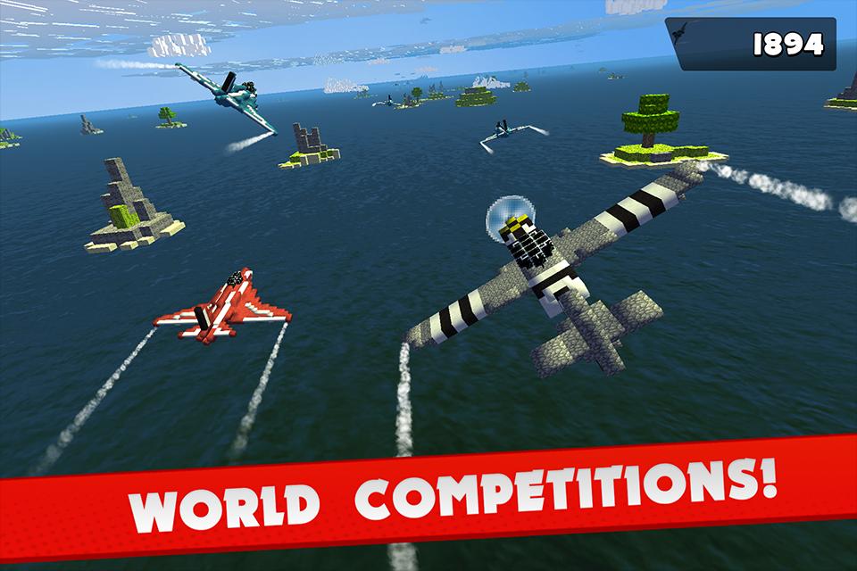 Blocky Cube Air Racer 3D