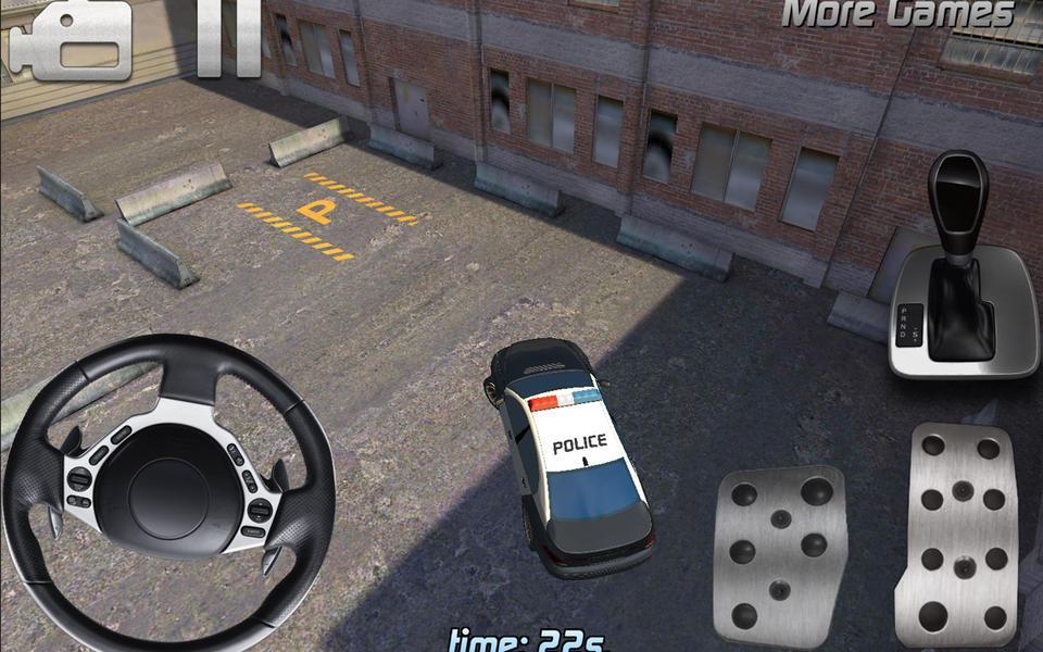 Police car parking 3D HD