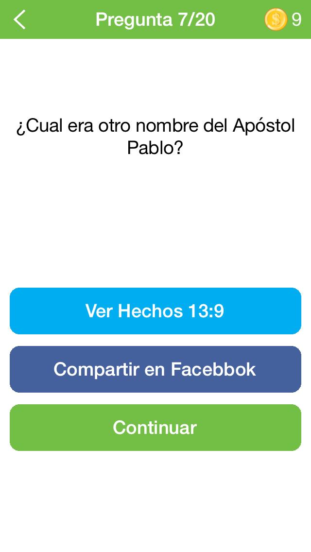 Cuestionario Biblico