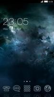 Abstract Grey Sky Galaxy Theme