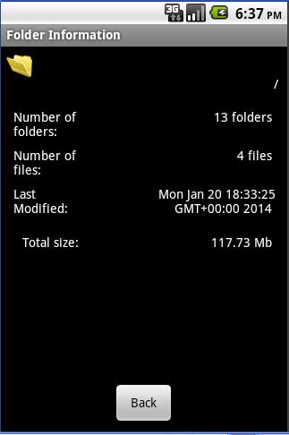 File explorer: SD card folder