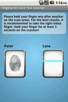 Fingerprint Love Test Scanner