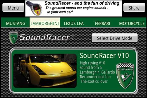 SoundRacer FREE Car Sounds