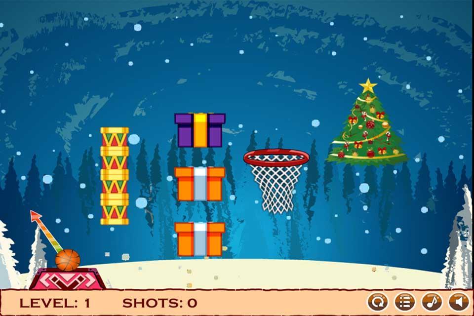 Christmas Basketball Shot