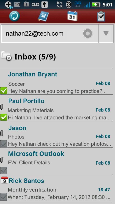 Hotmail ActiveSync Phone