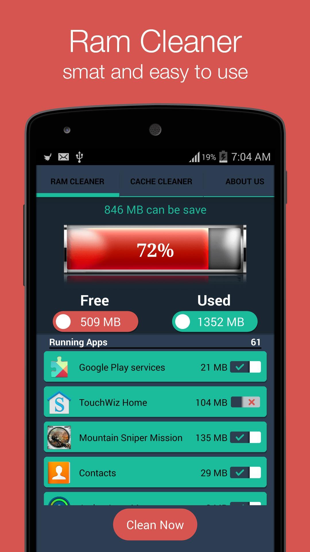 Ram Speedup: 1Tap Easy Cleaner