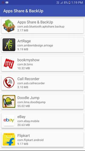 Bluetooth App Share apk Backup