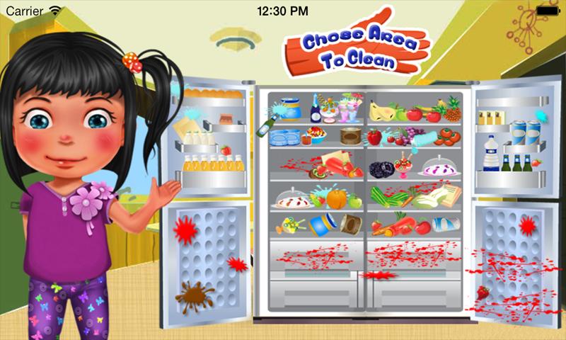 Freezer cleaning girls games