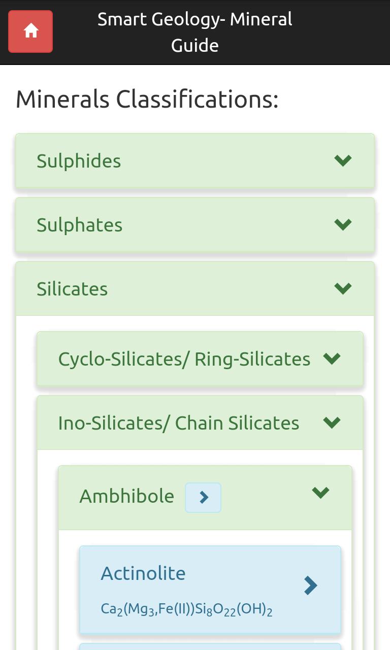 Smart Geology- Mineral Guide