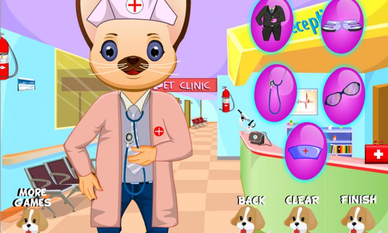 Animal doctor dressup