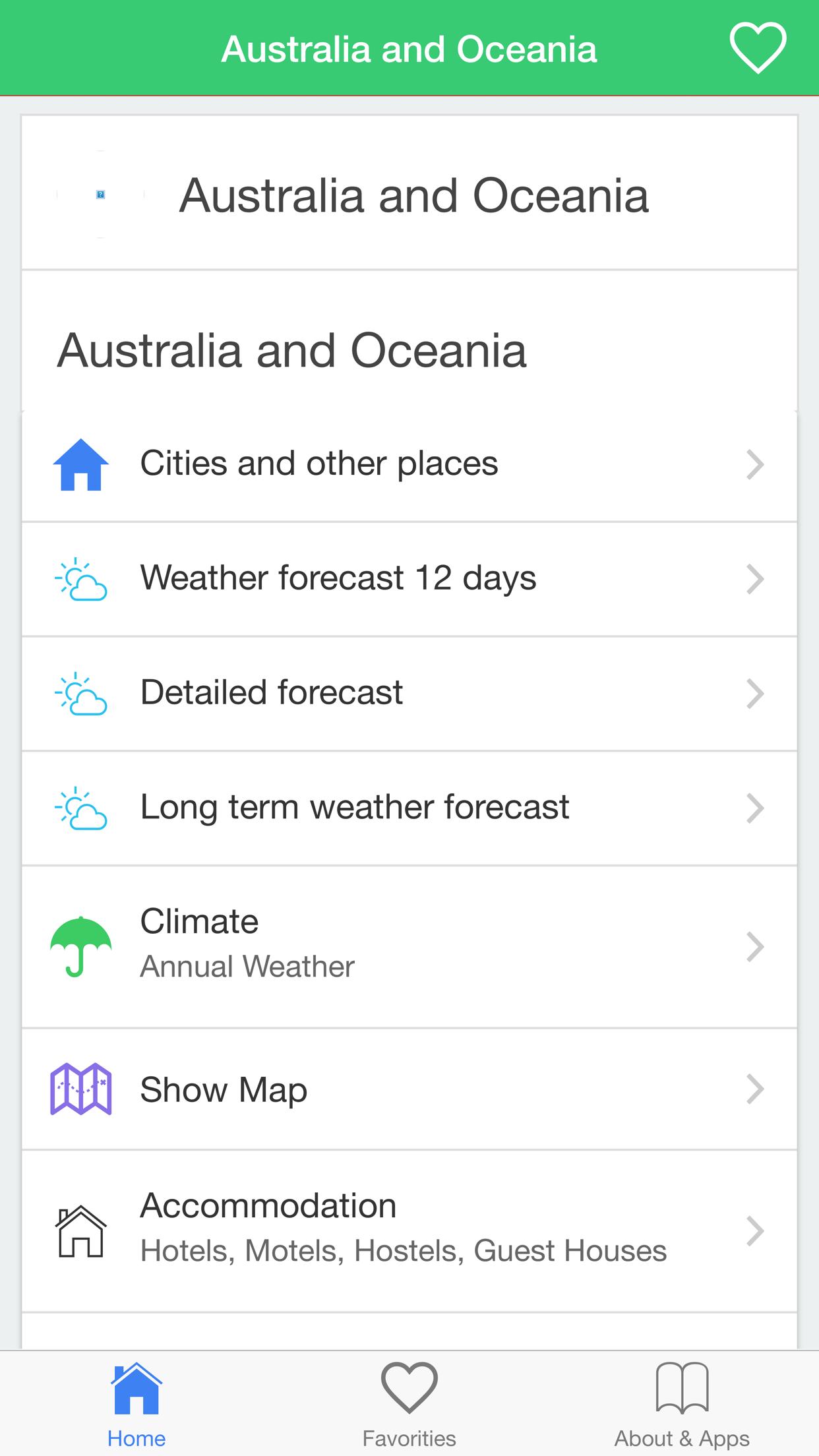 Weather forecast climate