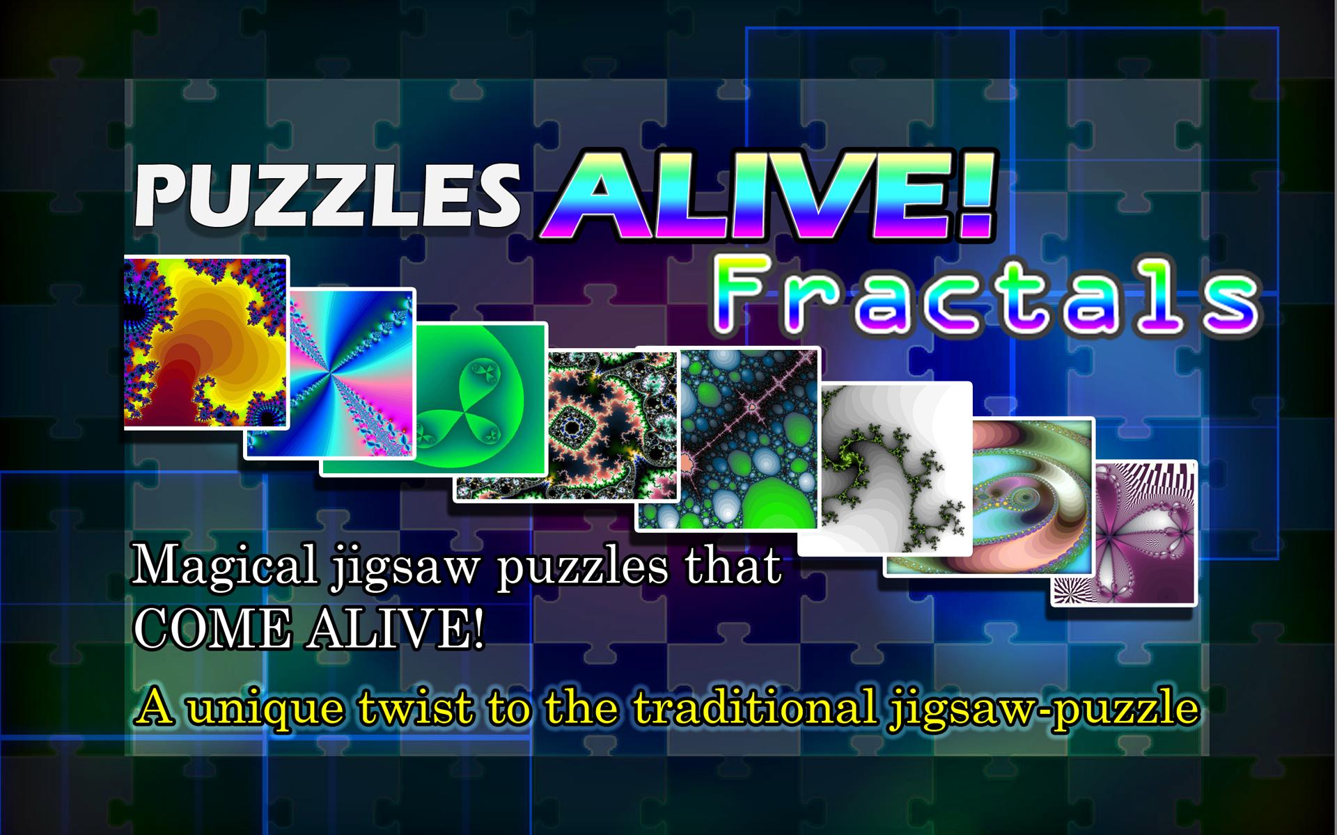 Animated Jigsaw Fractals Free