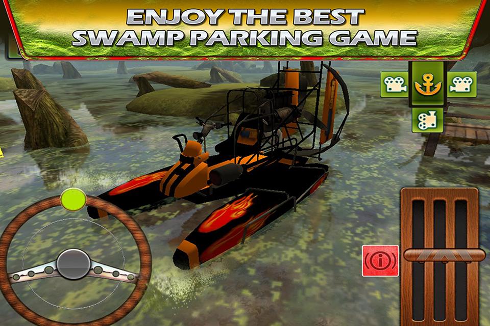 Swamp Boat Parking - 3D Racer