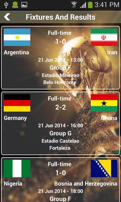 Football World Cup Brazil 2014