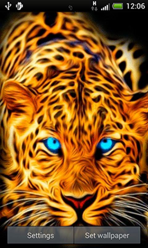 Blue Eyed Leopard LWP