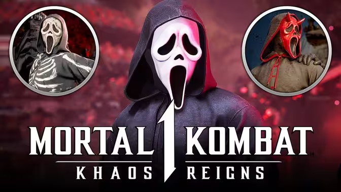 「Mortal Kombat 1」映画「Ghost Face」が11月19日に発売され、2番目の追加キャラクターパッケージが6文字に含まれます。