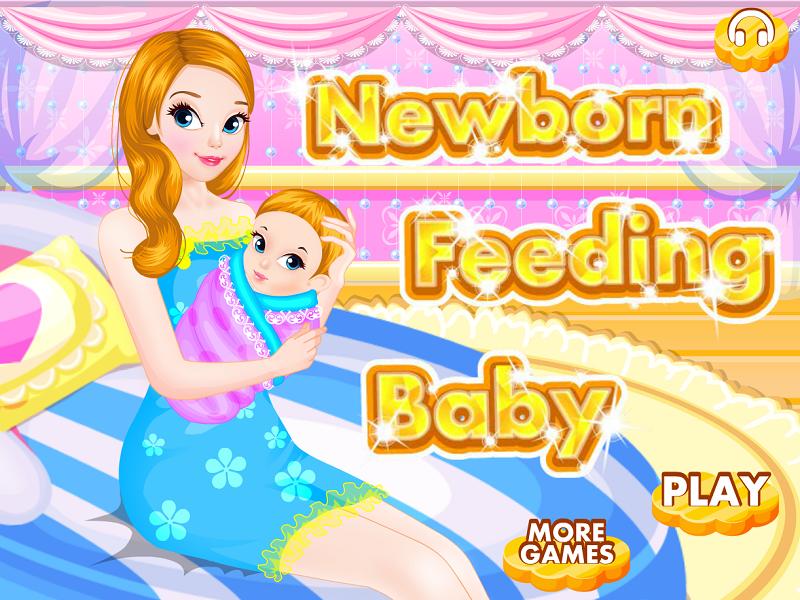 Newborn feeding baby games