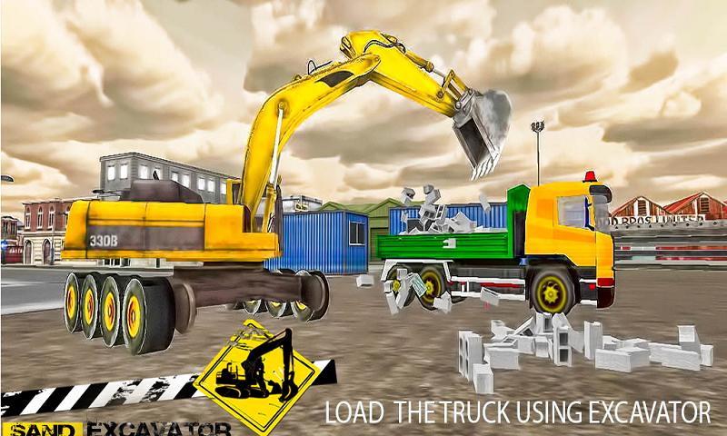 Sand Excavator Simulator Crane